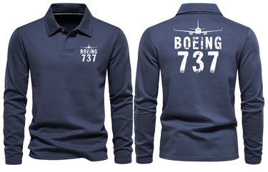 BOEING 737 LONG SLEEVE POLO